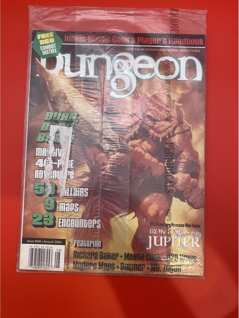 Dungeon Magazine Issue #101 - August 2003 - New & Sealed - Dungeons & Dragons